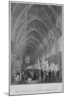 'Public Exhibition of Frescoes & Sculpture in Westminster Hall', c1841-William Radclyffe-Mounted Giclee Print