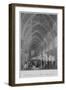 'Public Exhibition of Frescoes & Sculpture in Westminster Hall', c1841-William Radclyffe-Framed Giclee Print