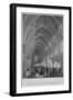 'Public Exhibition of Frescoes & Sculpture in Westminster Hall', c1841-William Radclyffe-Framed Giclee Print