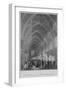 'Public Exhibition of Frescoes & Sculpture in Westminster Hall', c1841-William Radclyffe-Framed Giclee Print