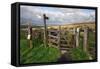 Public Footpath Sign and Kissing Gate, Longridge Fell, Lancashire-Peter Thompson-Framed Stretched Canvas