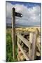 Public Footpath Sign and Kissing Gate, Longridge Fell, Lancashire-Peter Thompson-Mounted Photographic Print