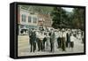 Public Fountain, Hot Springs-null-Framed Stretched Canvas