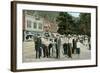 Public Fountain, Hot Springs-null-Framed Art Print