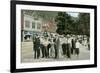 Public Fountain, Hot Springs-null-Framed Art Print