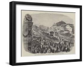 Public Funeral at Melbourne of the Australian Explorers Burke and Wills-null-Framed Giclee Print