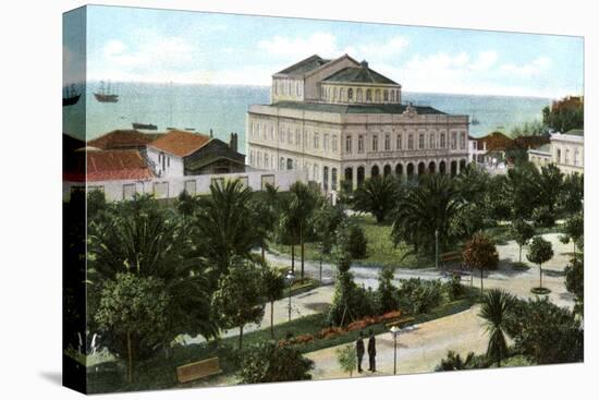 Public Garden and Theatre, Madeira, 1905-null-Stretched Canvas