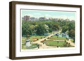 Public Garden, Boston, Massachusetts-null-Framed Art Print