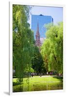 Public Garden founded 1837 and Boston Common in Summer, Boston, Ma., New England, USA-null-Framed Photographic Print