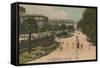 Public Garden in Bordeaux, France. Postcard Sent in 1913-French Photographer-Framed Stretched Canvas
