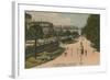 Public Garden in Bordeaux, France. Postcard Sent in 1913-French Photographer-Framed Giclee Print