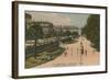 Public Garden in Bordeaux, France. Postcard Sent in 1913-French Photographer-Framed Giclee Print