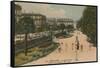 Public Garden in Bordeaux, France. Postcard Sent in 1913-French Photographer-Framed Stretched Canvas