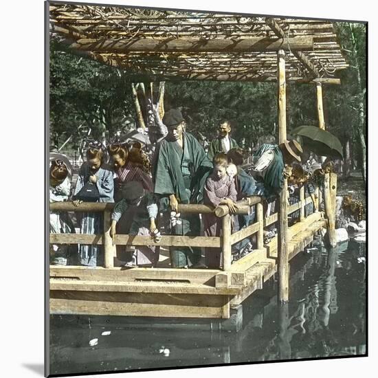 Public Garden in Tokyo (Japan)-Leon, Levy et Fils-Mounted Photographic Print