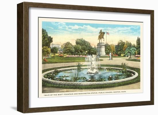 Public Gardens, Boston, Mass.-null-Framed Art Print