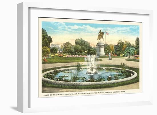 Public Gardens, Boston, Mass.-null-Framed Art Print