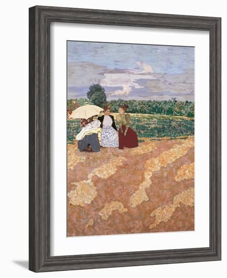 Public Gardens, Conversation-Edouard Vuillard-Framed Giclee Print