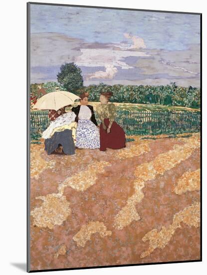 Public Gardens, Conversation-Edouard Vuillard-Mounted Giclee Print