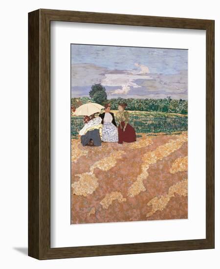 Public Gardens, Conversation-Edouard Vuillard-Framed Giclee Print