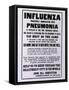 Public Health Poster Relating to the Spanish Flu Epidemic in Chicago During the Fall of 1918-null-Framed Stretched Canvas