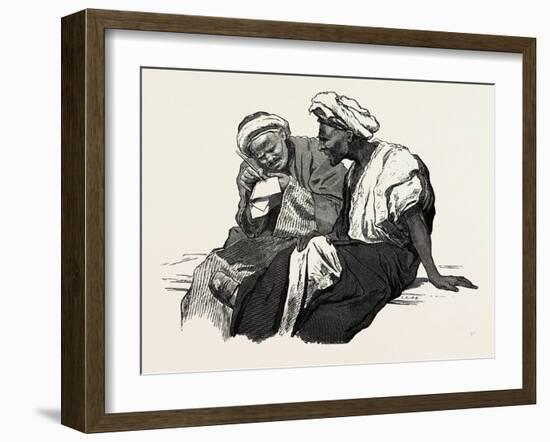 Public Letter-Writers. Egypt, 1879-null-Framed Giclee Print