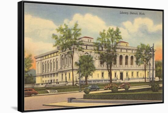 Public Library, Detroit, Michigan-null-Framed Stretched Canvas