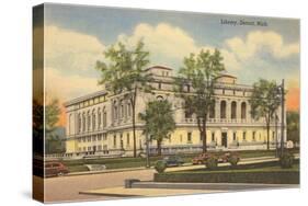 Public Library, Detroit, Michigan-null-Stretched Canvas