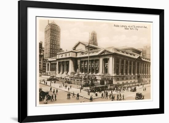 Public Library, New York City, Photo-null-Framed Art Print