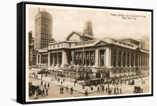 Public Library, New York City, Photo-null-Framed Stretched Canvas