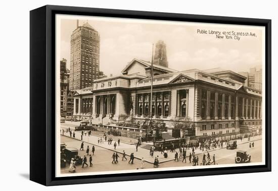 Public Library, New York City, Photo-null-Framed Stretched Canvas