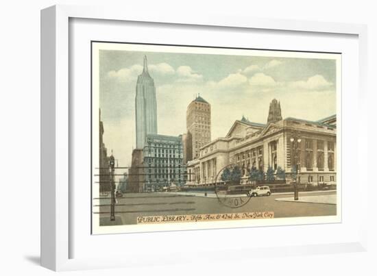 Public Library, New York City-null-Framed Art Print