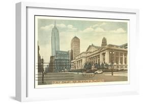 Public Library, New York City-null-Framed Art Print