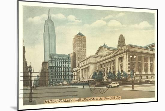 Public Library, New York City-null-Mounted Art Print