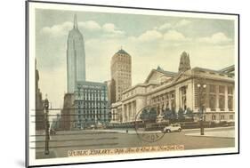 Public Library, New York City-null-Mounted Art Print