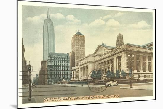 Public Library, New York City-null-Mounted Art Print