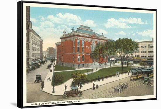 Public Library Square, Detroit, Michigan-null-Framed Stretched Canvas