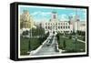 Public Library-null-Framed Stretched Canvas