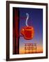 Public Market Sign at Sunset, Seattle, Washington, USA-Paul Souders-Framed Photographic Print