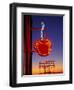 Public Market Sign at Sunset, Seattle, Washington, USA-Paul Souders-Framed Premium Photographic Print