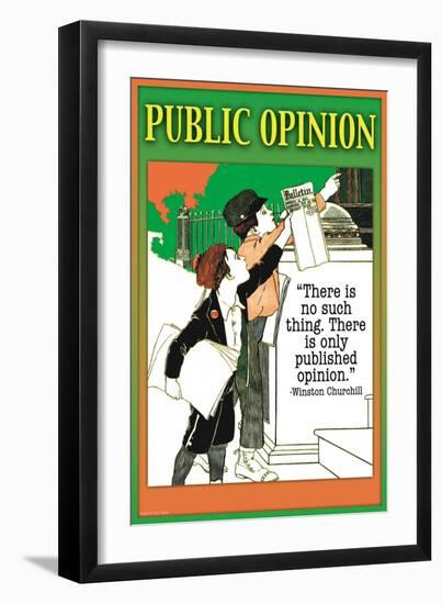 Public Opinion-null-Framed Art Print