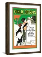 Public Opinion-null-Framed Art Print