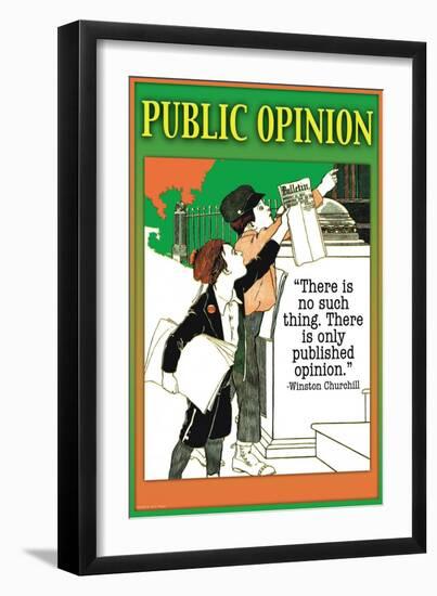 Public Opinion-null-Framed Art Print