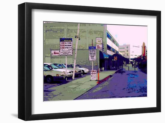 Public Parking Down Town, Los Angeles, California-Steve Ash-Framed Giclee Print
