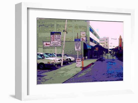 Public Parking Down Town, Los Angeles, California-Steve Ash-Framed Giclee Print