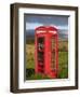 Public Phone Box, Ellishadder, Near Staffin, Trotternish Peninsula, Isle of Skye, Scotland-David Wall-Framed Photographic Print