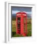 Public Phone Box, Ellishadder, Near Staffin, Trotternish Peninsula, Isle of Skye, Scotland-David Wall-Framed Photographic Print