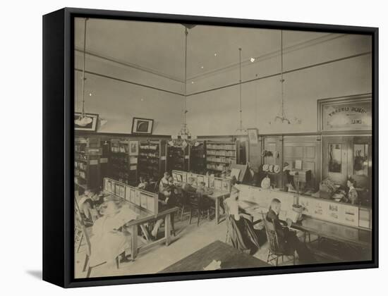 Public Reading Rooms at the Public Library, Los Angeles, CA, C.1905-null-Framed Stretched Canvas