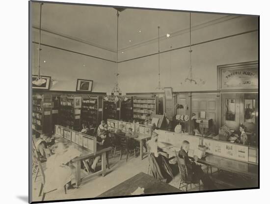 Public Reading Rooms at the Public Library, Los Angeles, CA, C.1905-null-Mounted Photographic Print