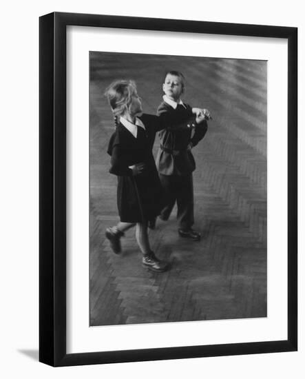 Public School Students Taking Rhythmic Dance Class-Howard Sochurek-Framed Photographic Print