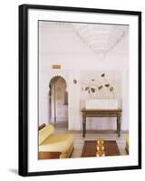Public Seating Area in the Grand Durbar Hall, Devi Garh Fort Palace Hotel, Near Udaipur, India-John Henry Claude Wilson-Framed Photographic Print